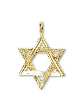14K Gold Star of David Pendant | Jewish Faith Necklace By Tehrani Jewelry